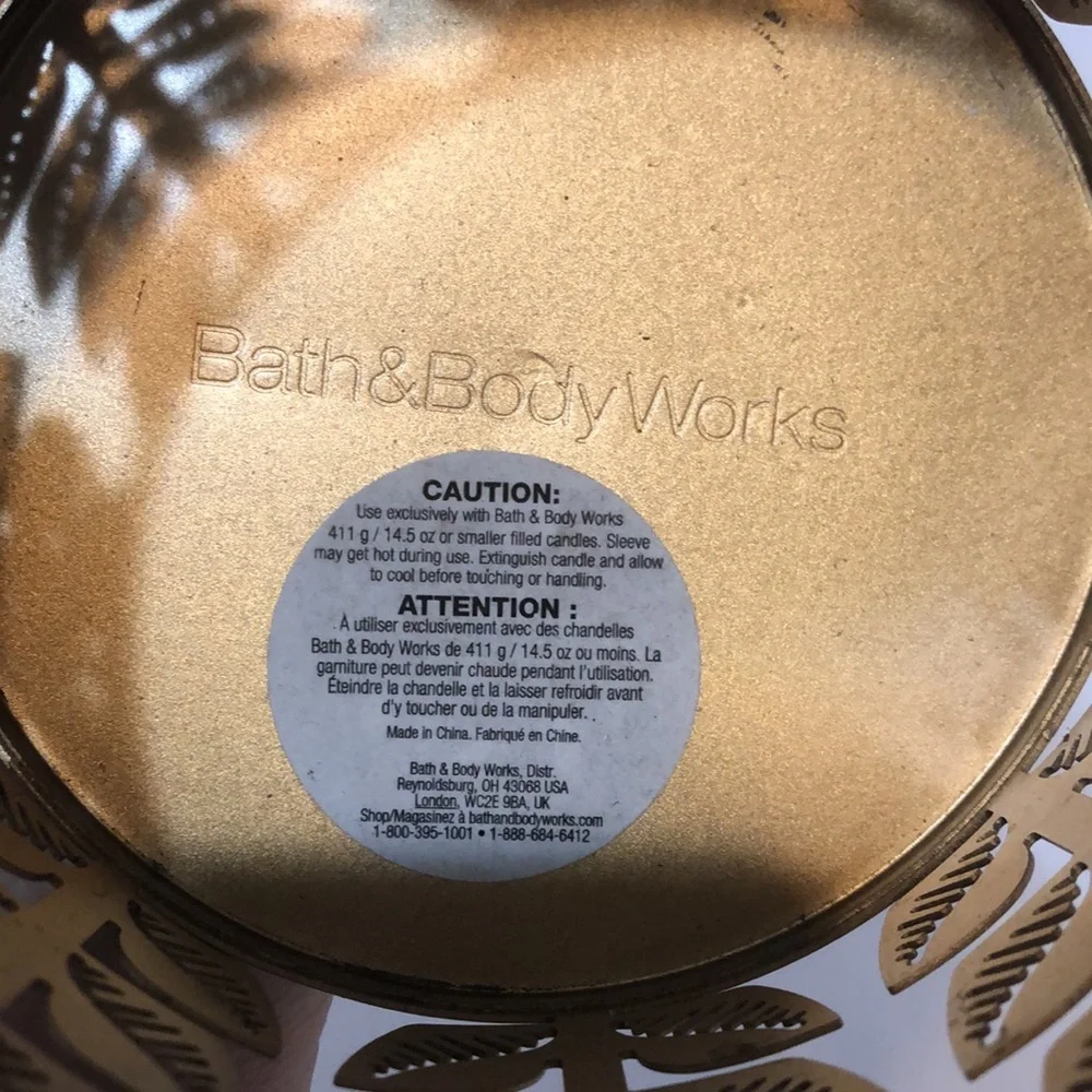 Bath & Body Works Owl Bronze Metal Candle Holder